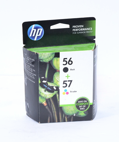 2PK Genuine HP 56 HP 57 Ink Cartridge for DeskJet 450 5150 5550 5650 EXPIRED