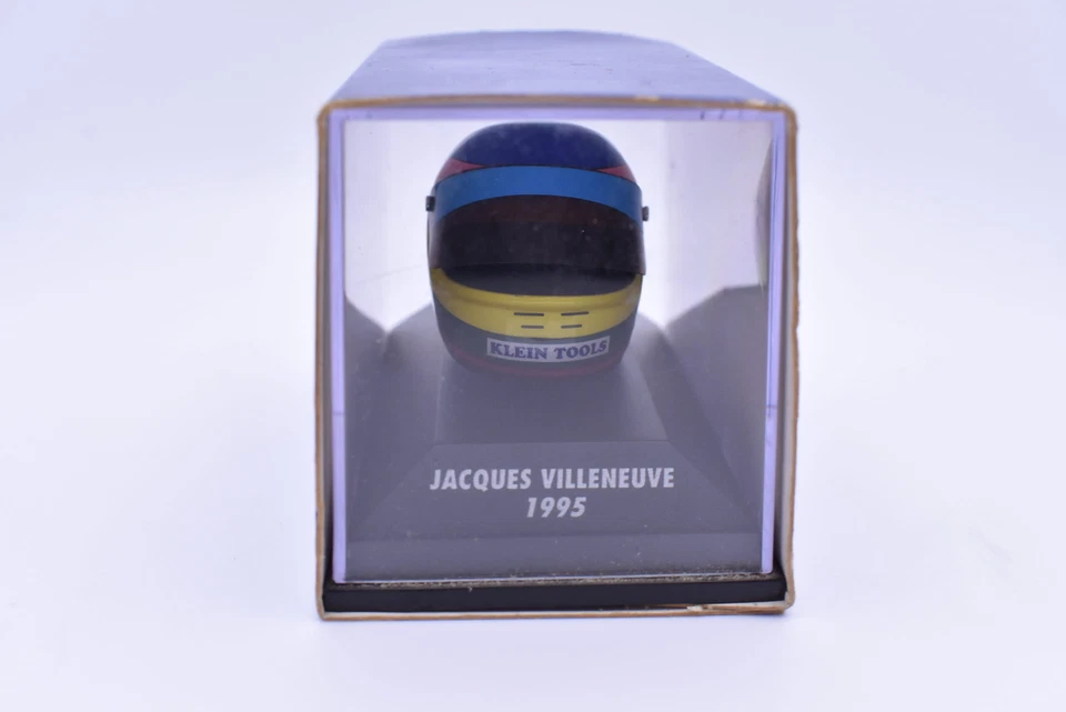 modellino casco FORMULA 1 JAQUES VILLENEUVE 1:8 modellismo helmet minichamps - Immagine 2 di 4