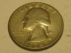 1934-P Light Motto Washington Head Quarter AU ^^^^^^