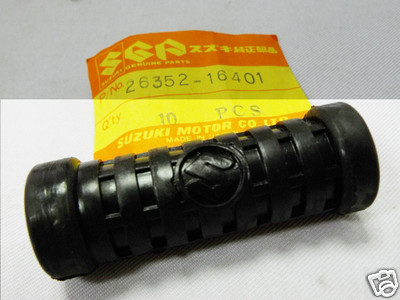 ユウ Suzuki DR400 DR500 DS250 TS100 TS125 Kick Pedal Rubber w/ S Logo