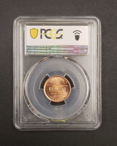 1999 MS 66 RD Lincoln Cent Mint Error Broadstruck PCGS Graded - 1C Unique Slab - Picture 2 of 2