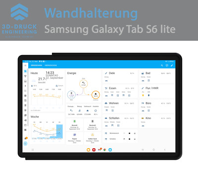 Wandhalterung Samsung Galaxy Tab S6 lite Wallmount Home Assistant Smart Home