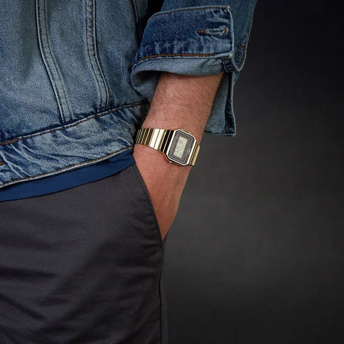 Casio Vintage A700WG-9A  Super Slim Case Classic Digital Backlight Gold Watch  - Picture 2 of 7