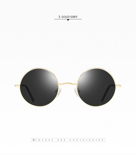 Women 8 Color Lens Retro Round Sunglasses Lightweight UV400 Vintage Hippie Style - Picture 47 of 117