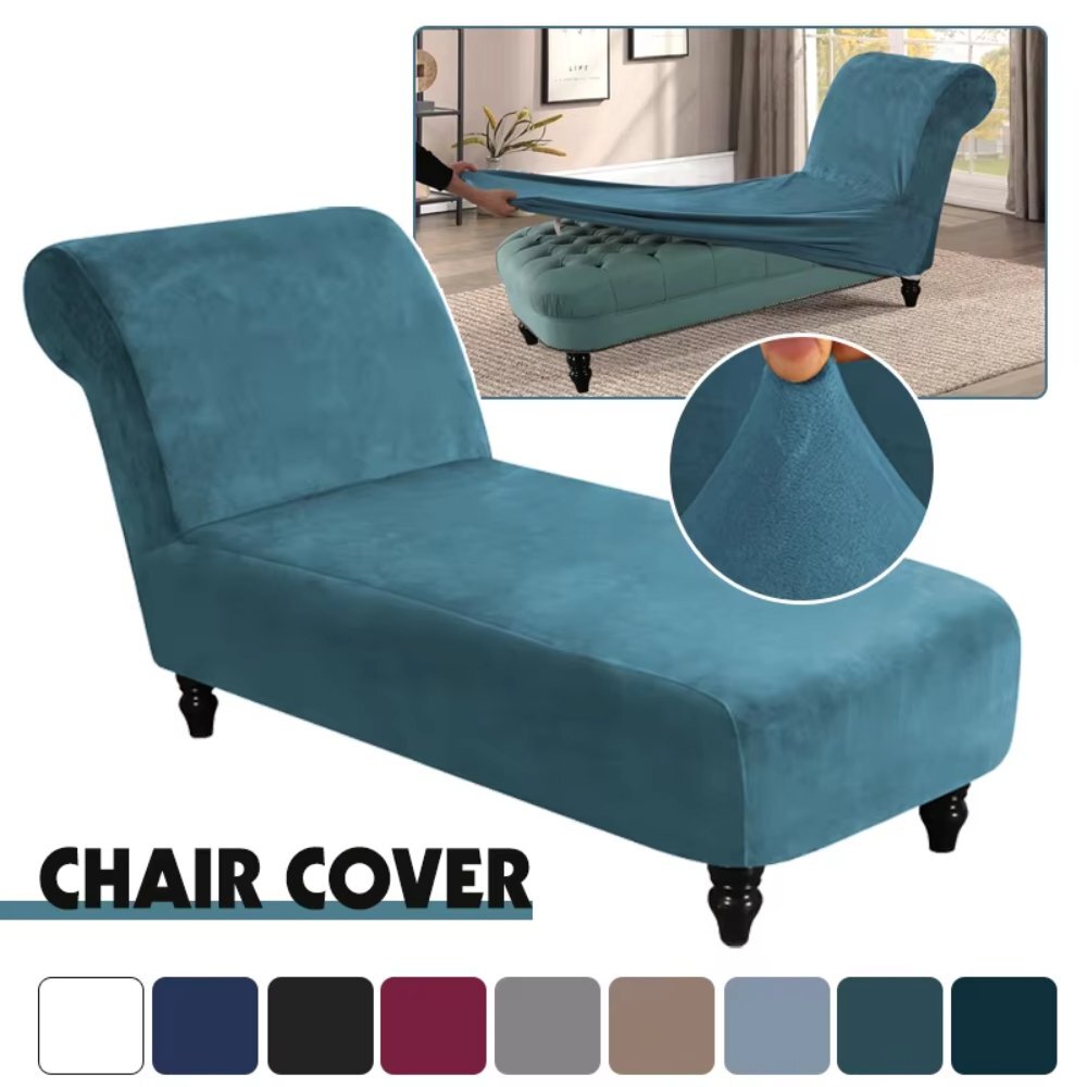 Sofa Chaise Lounge Slipcover No Arms Chaise Slipcover CJC Armless
