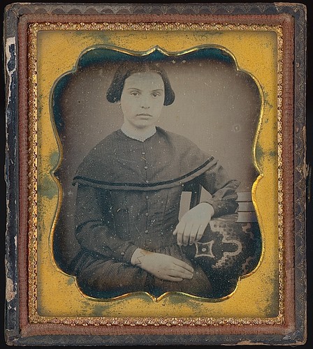 East Cleveland, Ohio identifizierte hübsche junge Frau 1/6 Platte Daguerreotypie W387 - Bild 3 von 4