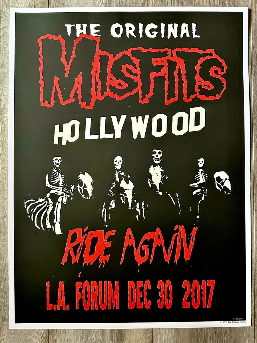 The Original MISFITS Hollywood 2017 LA Forum Silkscreened The Original MISFITS Hollywood 2017 LA Forum Silkscreened