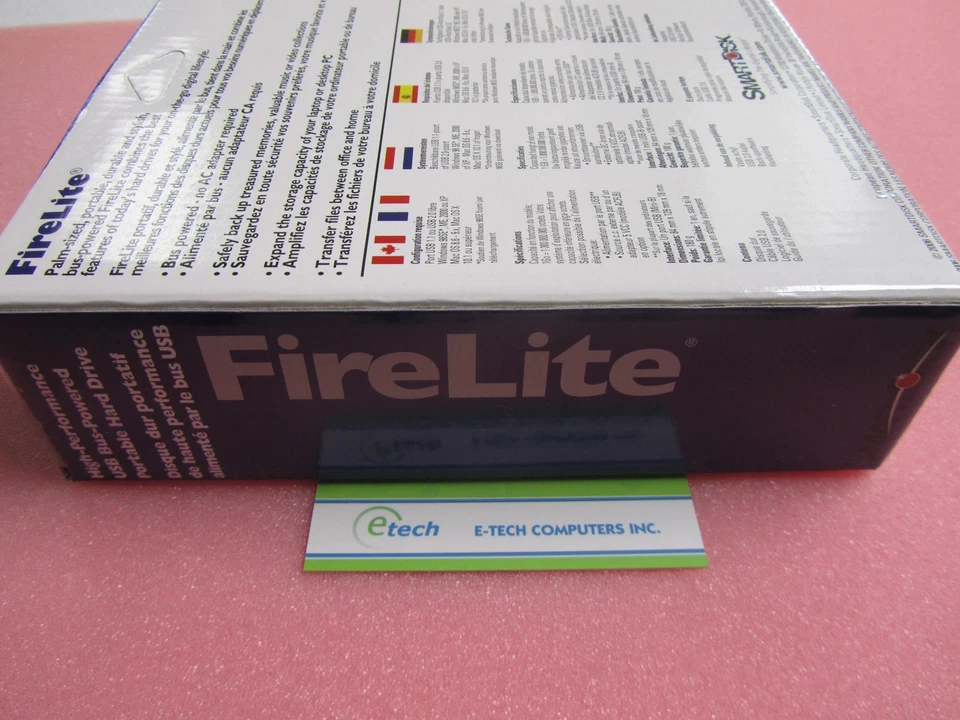 USBFLB80CA– SmartDisk FireLite 80GB USB External+ CMS BounceBack Backup Software - Image 2 of 4