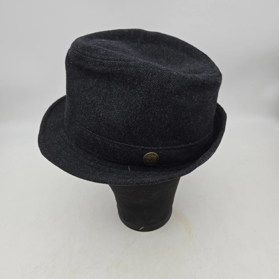 Sombrero Goorin Bros Fedora Para Hombre Gris Medio Lana Mezcla Poliéster Forrado Foto 4 de 4