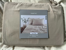 Habitat Single Fitted Sheet Brand New 300 thread count Beige