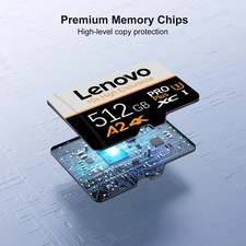 LENOVO 1TB 512GB 256GB 128GB Micro TF SD Card High Speed Class Flash Memory