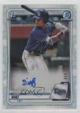 2020 Bowman Chrome Prospects Auto Refractor 53/499 Jhon Diaz #CPA-JDI Auto 2r1