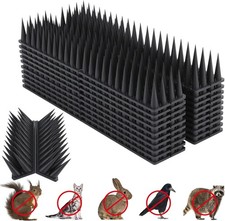Bird Spikes, 20Pack Bird Deterrent for Outside, Pigeon Spikes to Keep Raccoon Sq