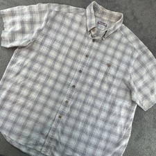 Wrangler Rugged Wear Plaid Short Sleeve Button Up Shirt Men