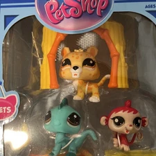 Lps Littlest pet shop G7 S1 Tiki jungle Jaguar monkey iguana #30 #51 #52 NIB New