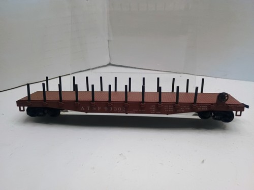 Coche plano Santa Fe 50' #93302 construido con Kadees y metal | Condition: Used