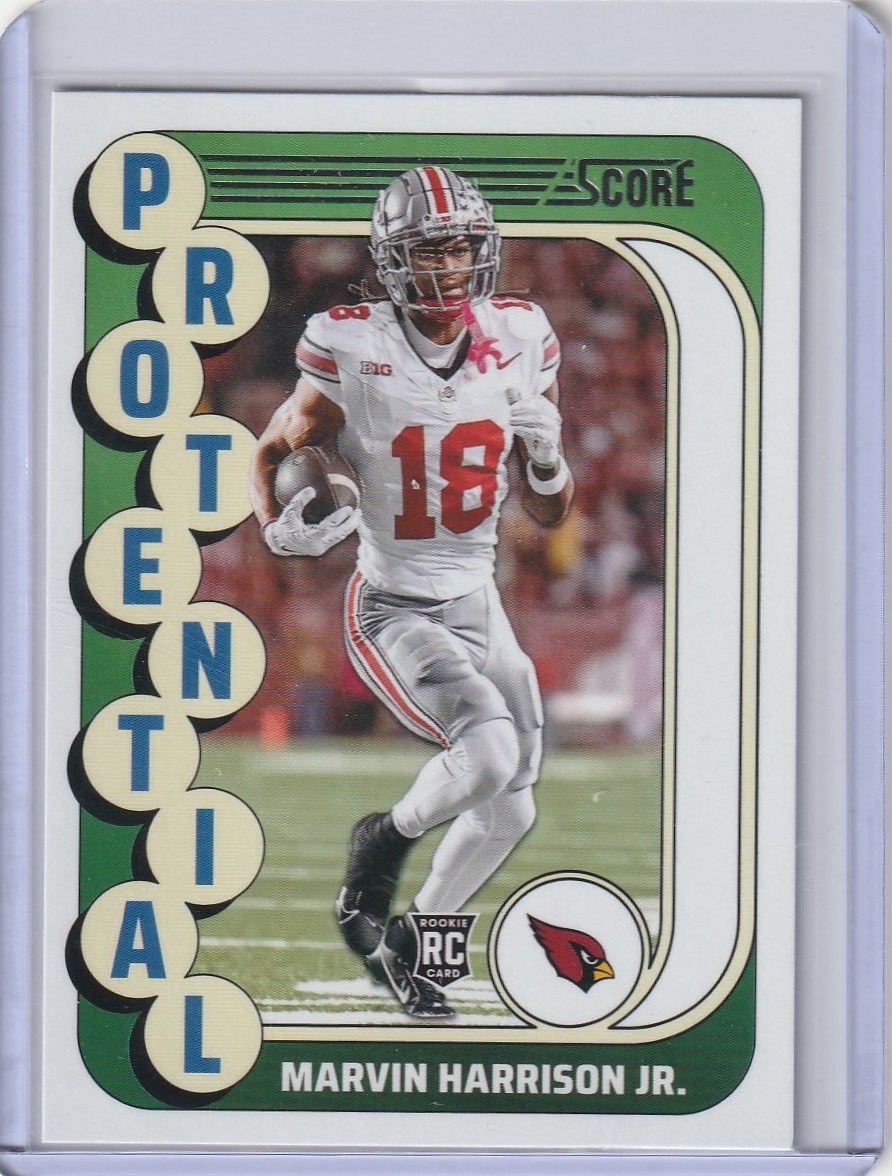 2024 Score Marvin Harrison Jr. #16 Football CARD Cardinals RC Protential