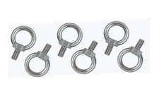 Galvanized Steel Eyebolt for Lifting M10 x 1.5 Thread Size, 35 mm Thread Length