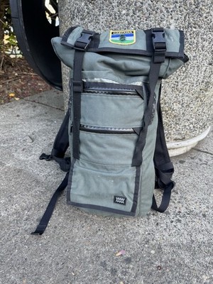 Mission Workshop Fitzroy Green Waxed Canvas Pack Backpack