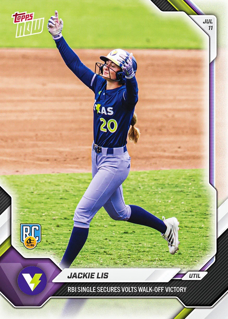 *PRE SALE* Jackie Lis - 2026 AUSL Topps NOW® - Card 37