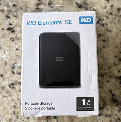 WD Elements WD Elements SE Portable External HDD Hard Drive 1TB Black