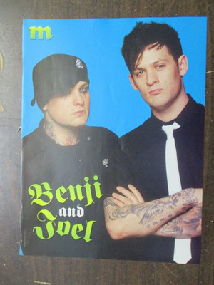 GOOD CHARLOTTE BENJI JOEL MADDEN & USHER PIN UP M MAGAZINE CLIPPING PICTURE K94