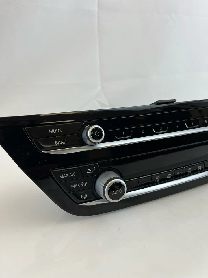 2017-2021 BMW 530i OEM Front Climate Control Panel w/ Radio Switches 64117947871 - Image 2 of 4