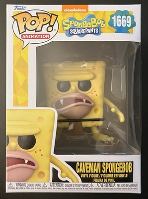 Funko Pop! Vinyl: Nickelodeon - Caveman SpongeBob #1669 W/ Protector