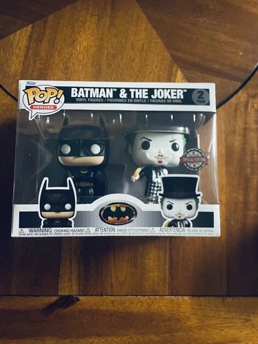 Funko Pop! Heroes Batman & The Joker 2 Pack Vinyl Figures GameStop Exclusive