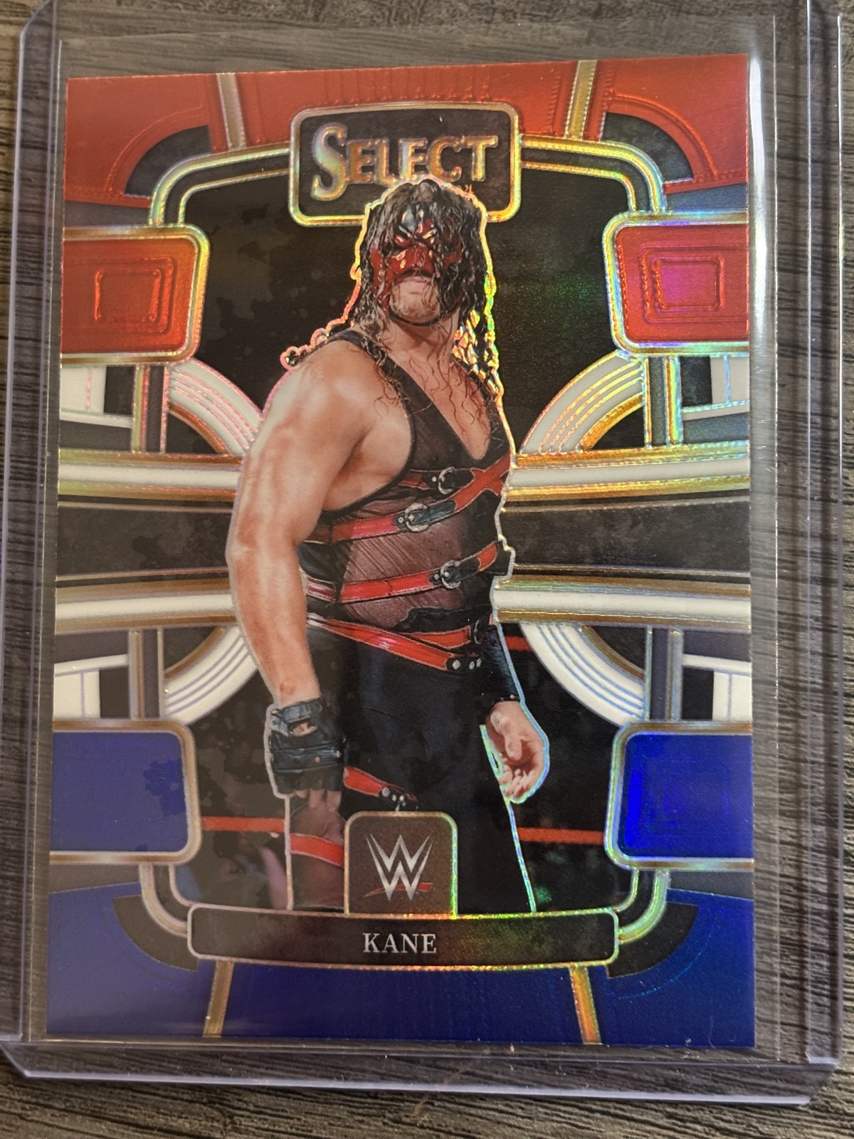 2024 Panini Select WWE - Concourse Kane #33 Red & Blue Prizm