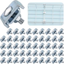 50 Pack Wire Mesh Cable Tray Coupler Kit, Steel Bracket Hardware Components NEW