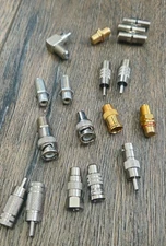 Lot of 18 MISC ... F-Type BNC RCA RG6 RG59 Coax Adapter Cable Connector CCTV