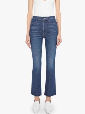 MOTHER The Hustler Flood Fray Jeans in Beer Me Size 27