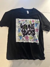 PRO WRESTLING CRATE "YOUNG BUCKS"  T-SHIRT!! SIZE LARGE!! L AEW notebook