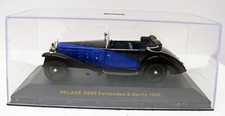 1932 Delage D8ss Fernandez Darrin Blue 143 Ixo Museum Mus046 Mb