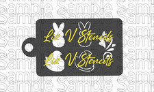 Peeps Easter Spring - Face Painting STENCIL