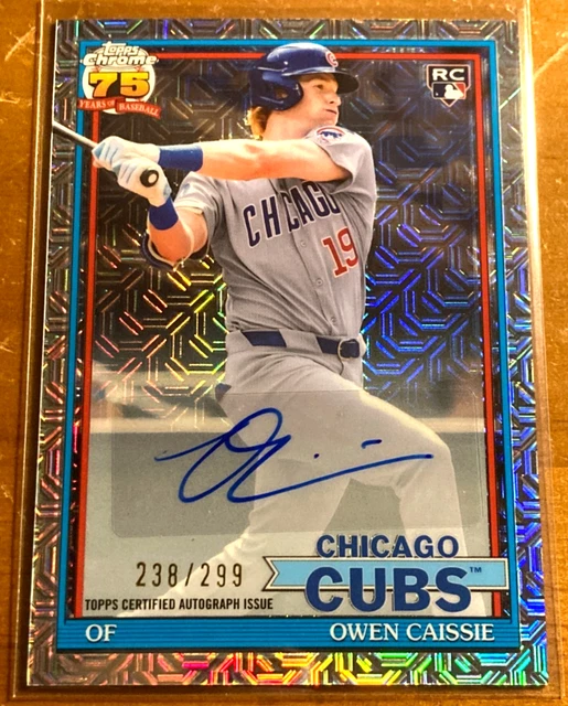 2026 Topps Owen Caissie RC Rookie Chrome Silver Pack Mojo Autograph /299 #91C-11