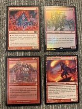 MTG Magic The Gathering Lot 4 Grim Lavamancer Repercussion Goblin Warchief Foil