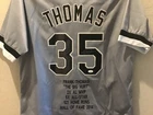Frank Thomas Autographed Baseball Jersey, Chicago White Sox, COA by JSA.