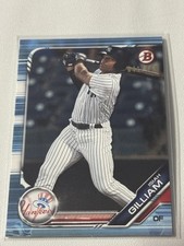 2019 Isiah Gilliam Bowman Sky Blue BASEBALL SN #/499 #BD-146 New York Yankees