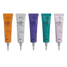 "AKT Mini Deodorant Balm Set 5-Pack  Natural, Aluminum-Free, Multi-Use"