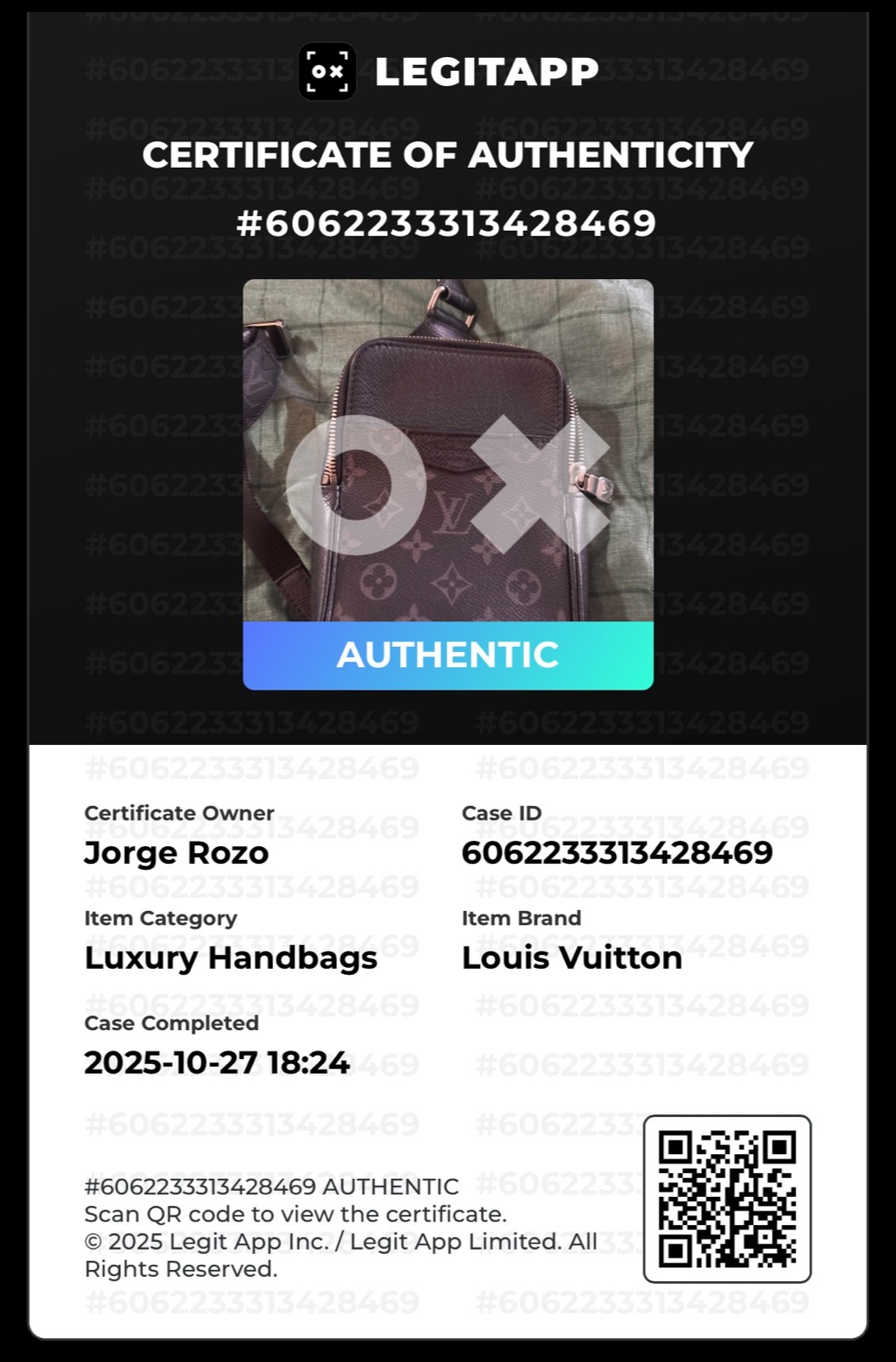 Authentic Louis Vuitton Outdoor Eclipse Unisex Cr… - image 2