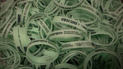 Pet Shop Boys Obscure Wristband & Cards / Fan Page Memorabilia