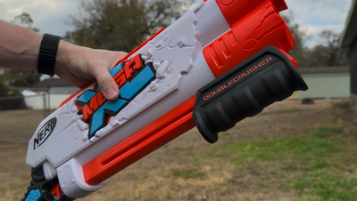 Nerf Mega XL Blaster Bundle Doublecrusher and Big Rig Outssoor Toy