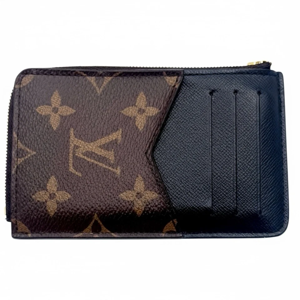 Estuche para tarjetas LOUIS VUITTON LV GHW recto verso M69431 monograma marrón y negro Foto 2 de 4