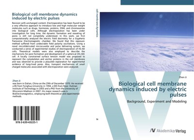 Biological cell membrane dynamics induced by electric pulses Zhen Ji