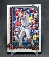 Kristian Campbell Rookie RC 2025 Topps Update Series Baseball Card #US1 Red Sox