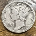 1928 MERCURY SILVER DIME ACTUAL COIN Get More Today & Save Shop Here Buy Here