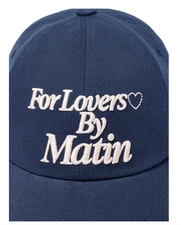 MATIN KIM FOR LOVERS LOGO POINT BALL CAP IN NAVY – Matin Kim KOREA