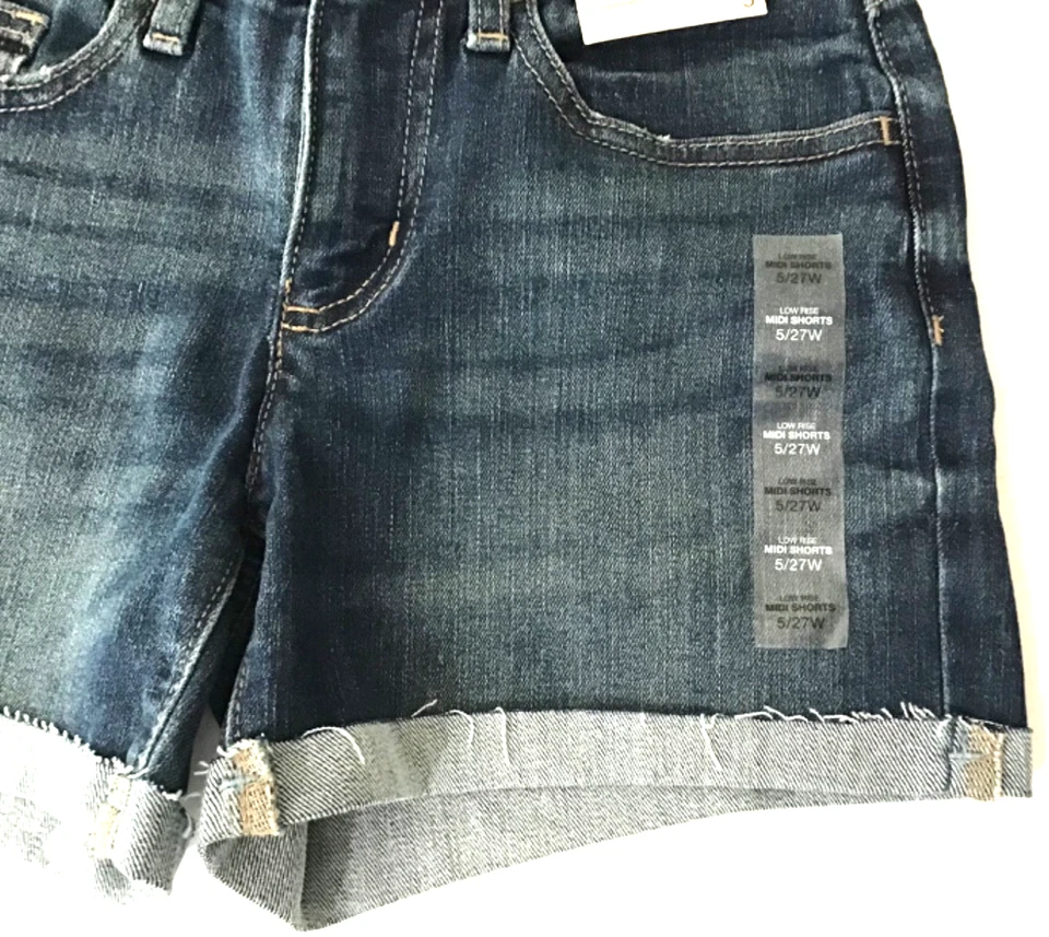 Sonoma Women’s Jr. Pantalones Cortos Talla 5 con 4” Entrepierna Tiro Bajo Midi Cortos Elásticos NUEVO Foto 4 de 4